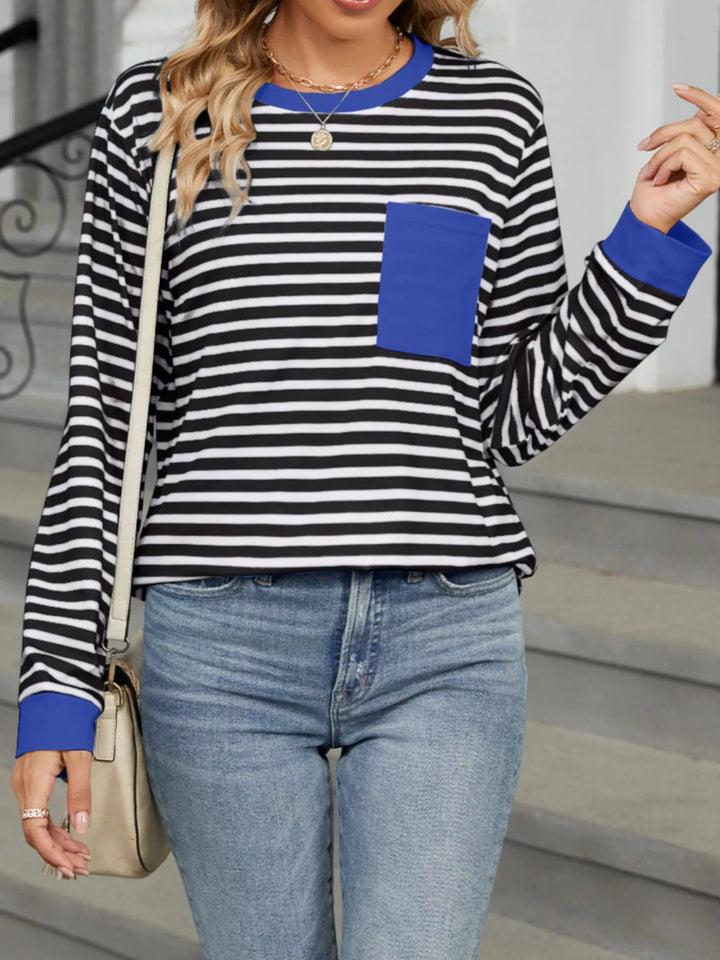 Striped Long Sleeve T-Shirt 