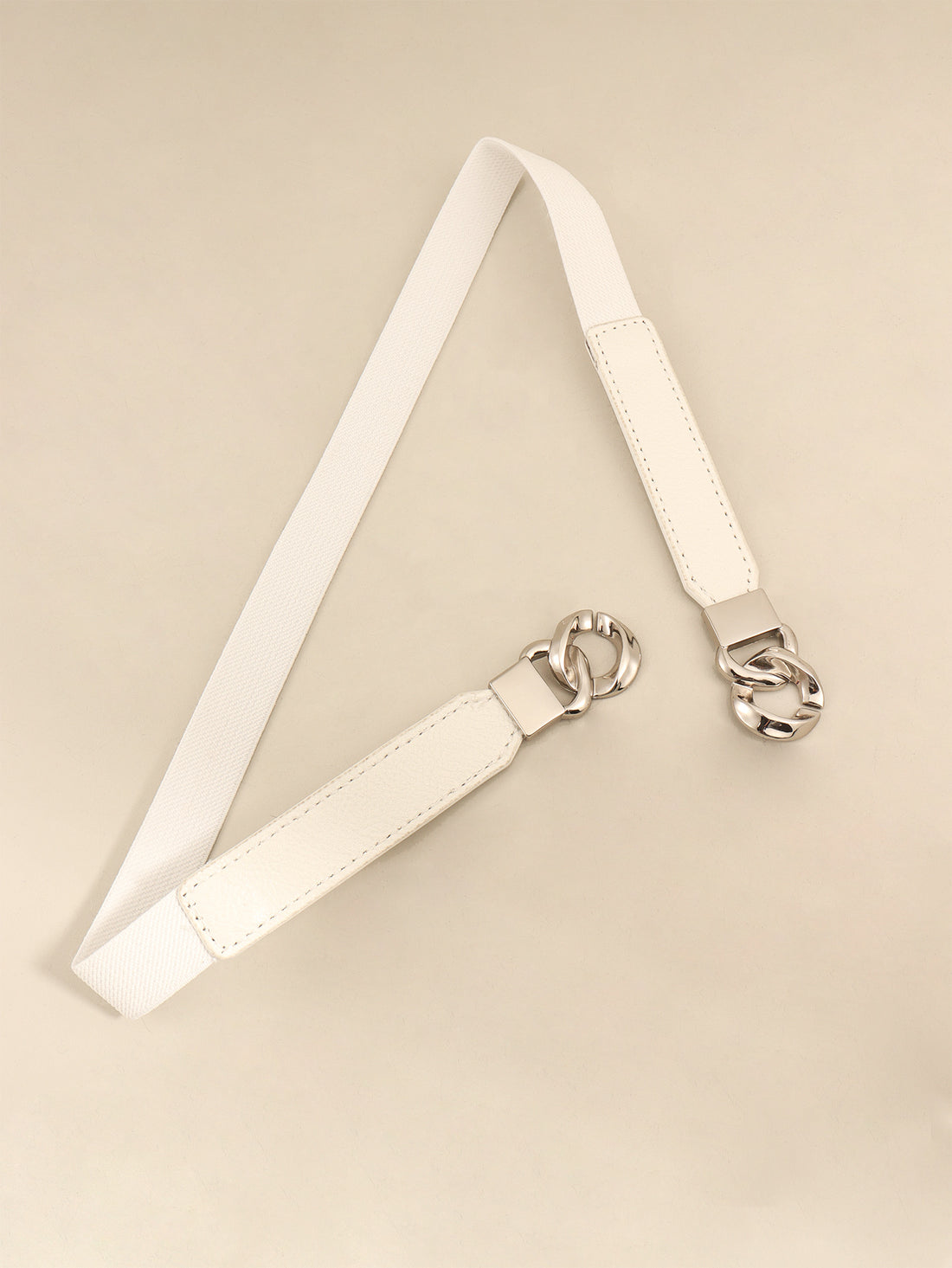 Zinc Alloy Buckle Elastic PU Belt 