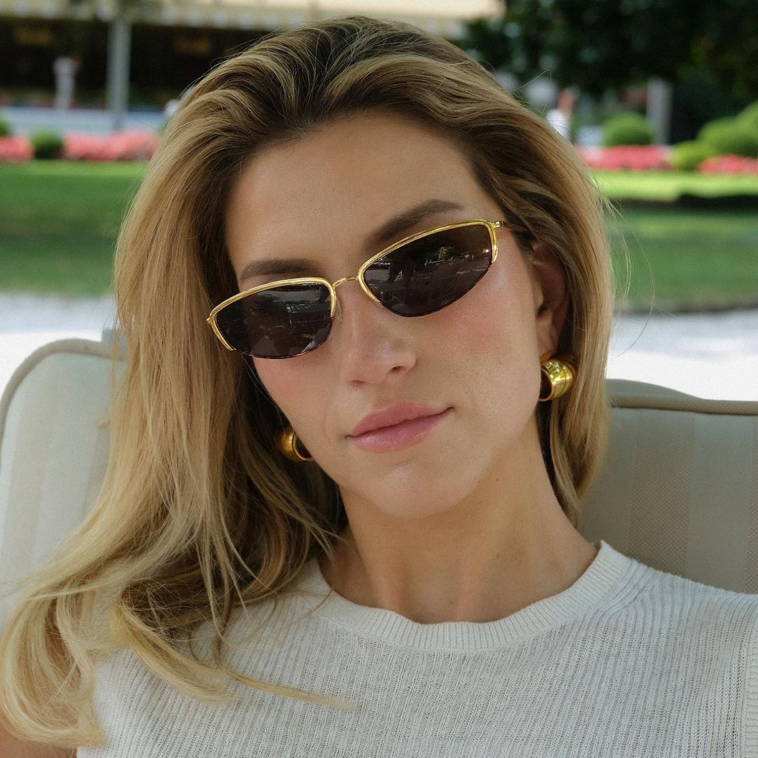 Stainless Steel C-Hoop Earrings 