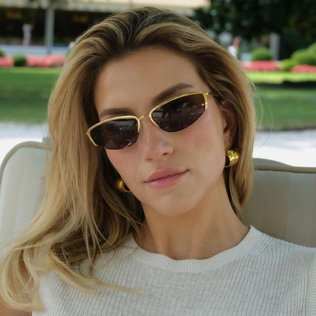 Stainless Steel C-Hoop Earrings 