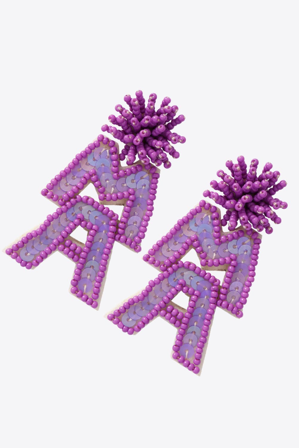 MAMA Beaded Dangle Earrings 