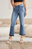 Judy Blue Full Size Release Hem Cropped Bootcut Jeans 
