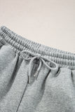 Side Striped Round Neck Top and Pants Active Set 