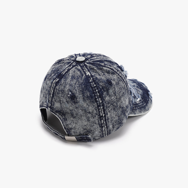 Distressed Cotton Baseball Cap 