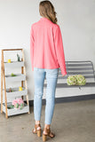 Heimish Open Front Long Sleeve Blazer 