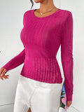 Round Neck Long Sleeve T-Shirt 