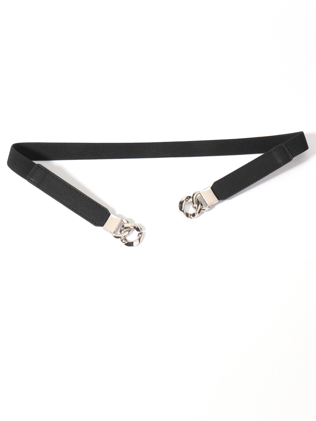 Zinc Alloy Buckle Elastic PU Belt 
