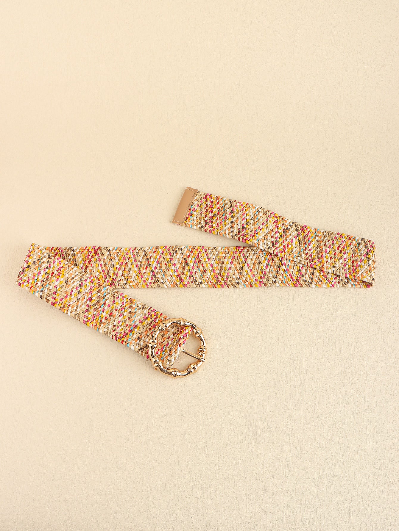 Multicolored Wide Belt 