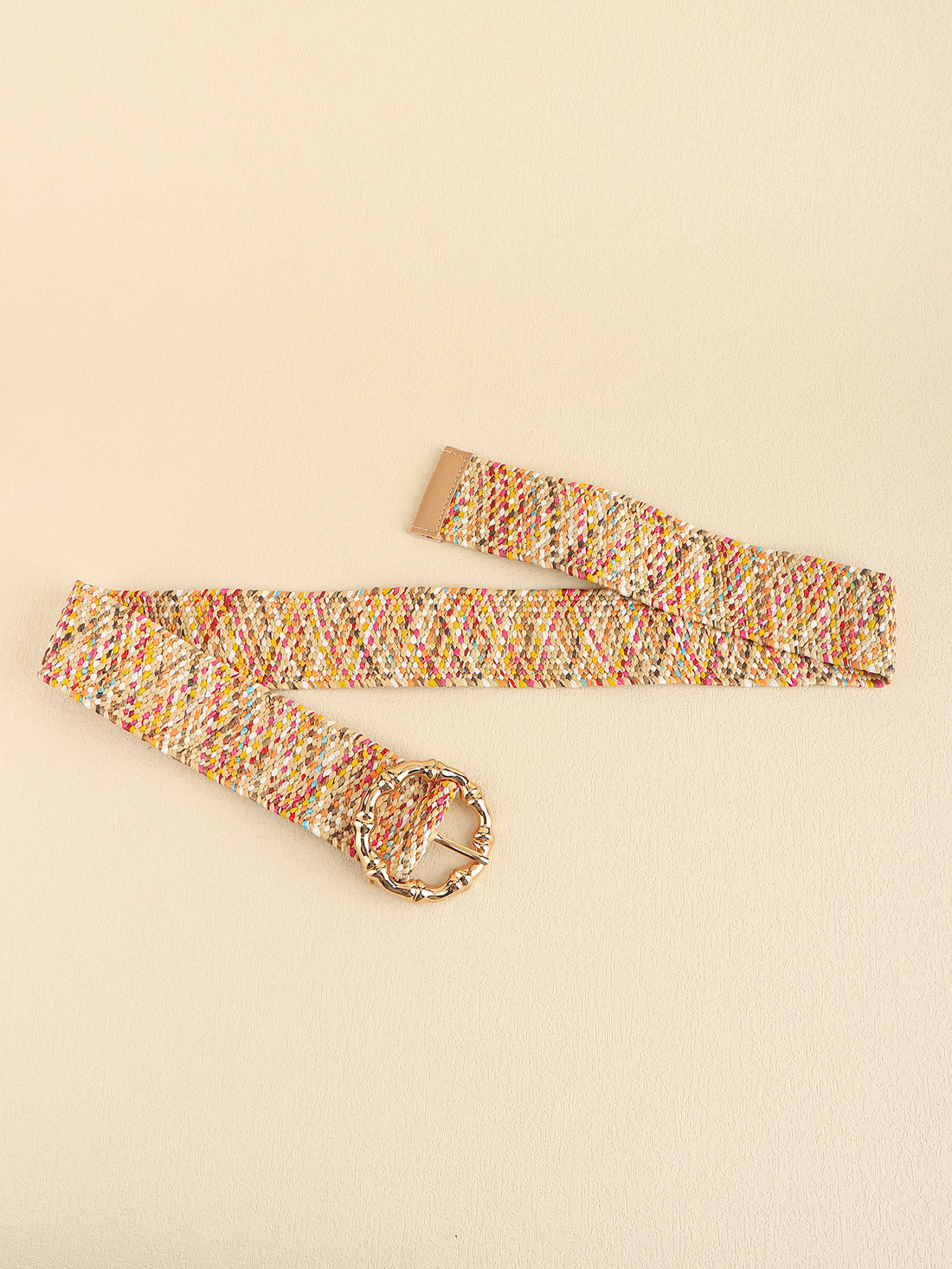 Multicolored Wide Belt 