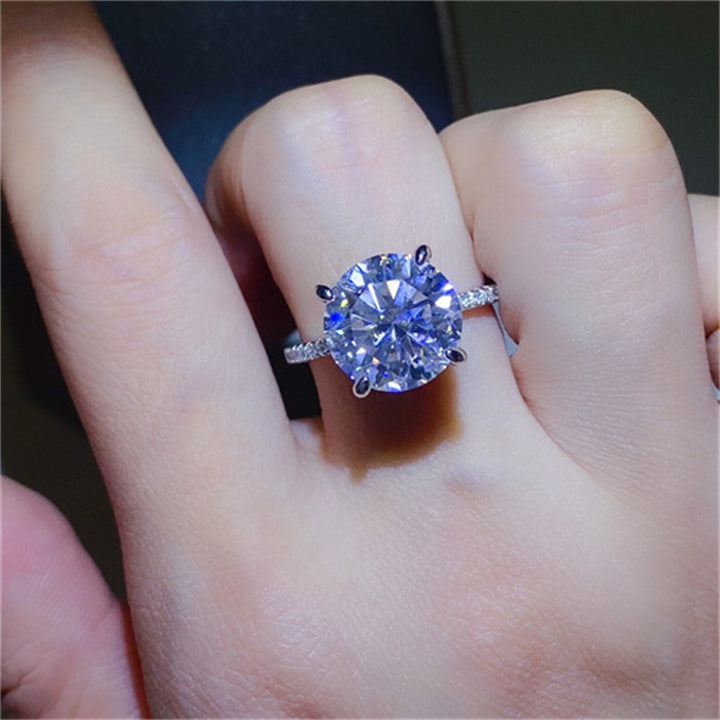 5 Carat Moissanite 925 Sterling Silver Ring 