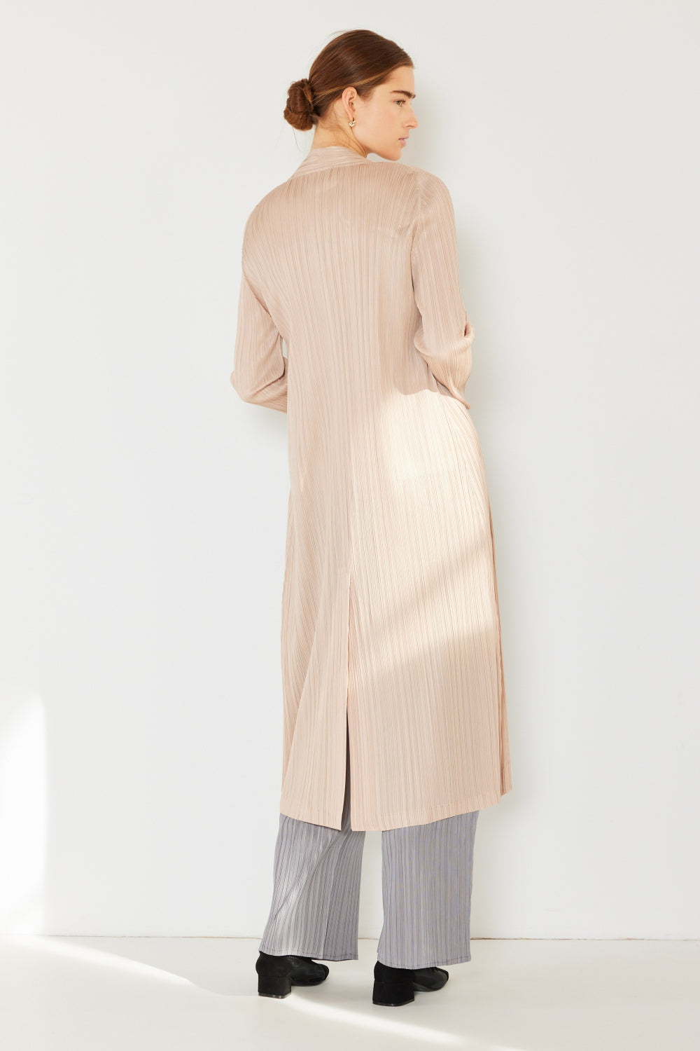 Marina West Swim Pleated Long Sleeve Cardigan 
