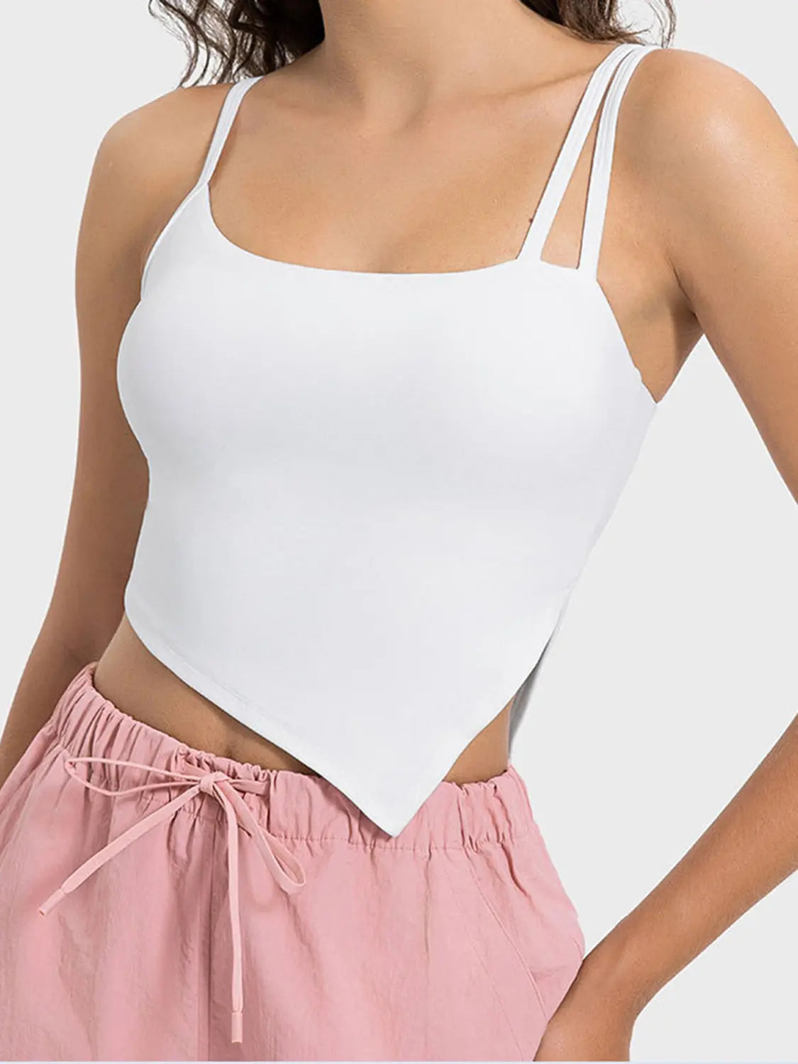 Millennia Slit Asymmetrical Neck Active Cami 