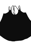 Shiny Scoop Neck Double-Strap Cami 