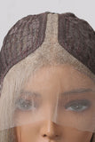 13*2" Lace Front Wigs Synthetic Long Wave 24" 150% Density in Medium Blonde Highlights 