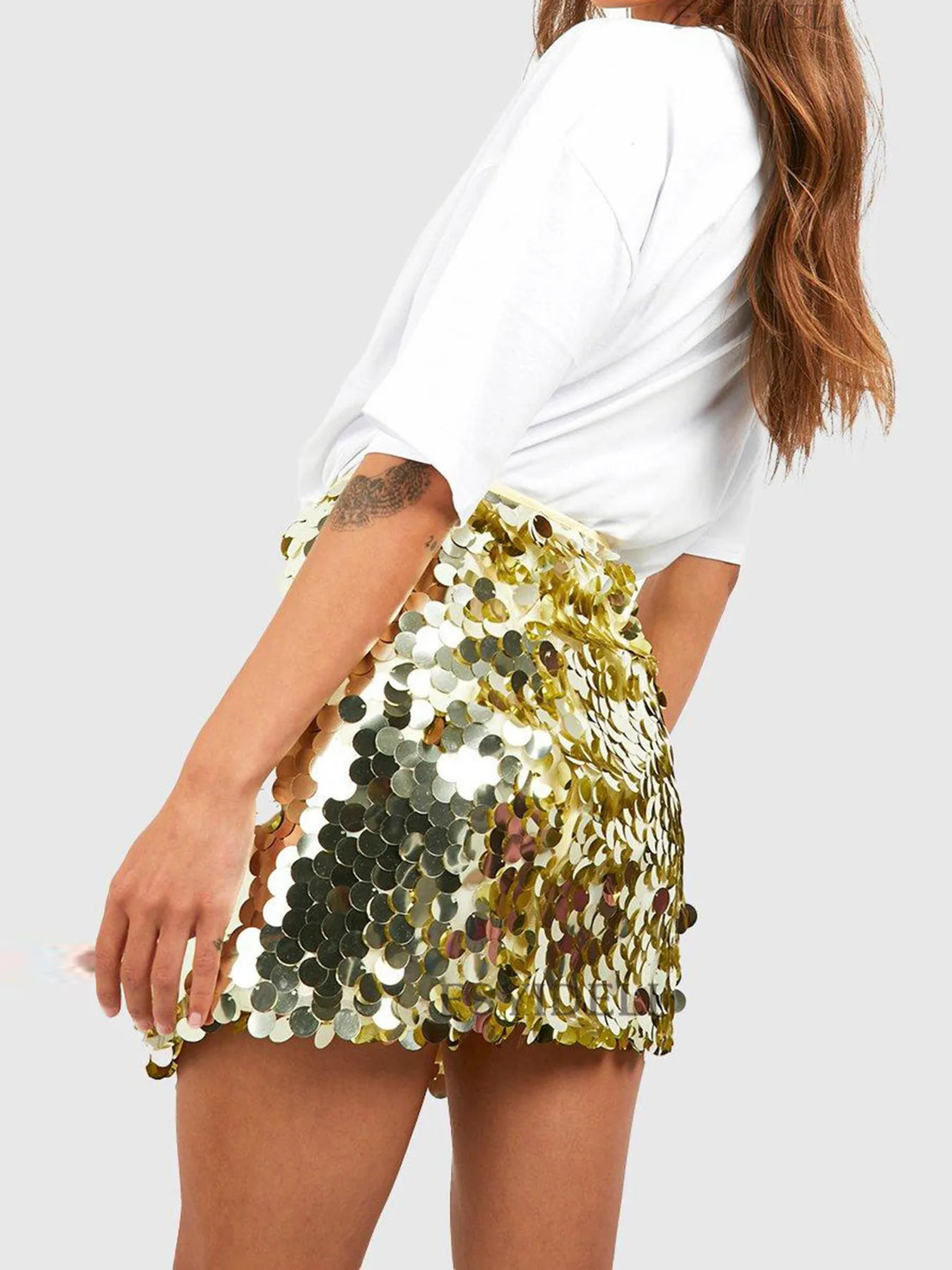 Sequin Mini Skirt 