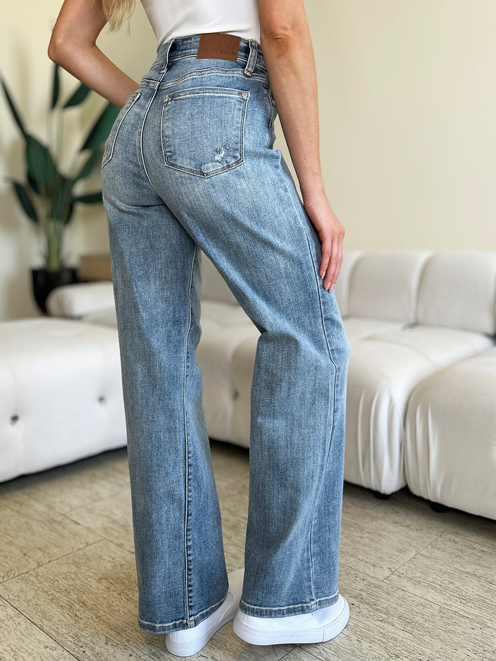 Judy Blue Full Size High Waist Straight Jeans 