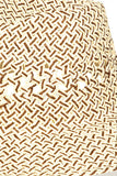 Fame Cutout Woven Straw Hat 