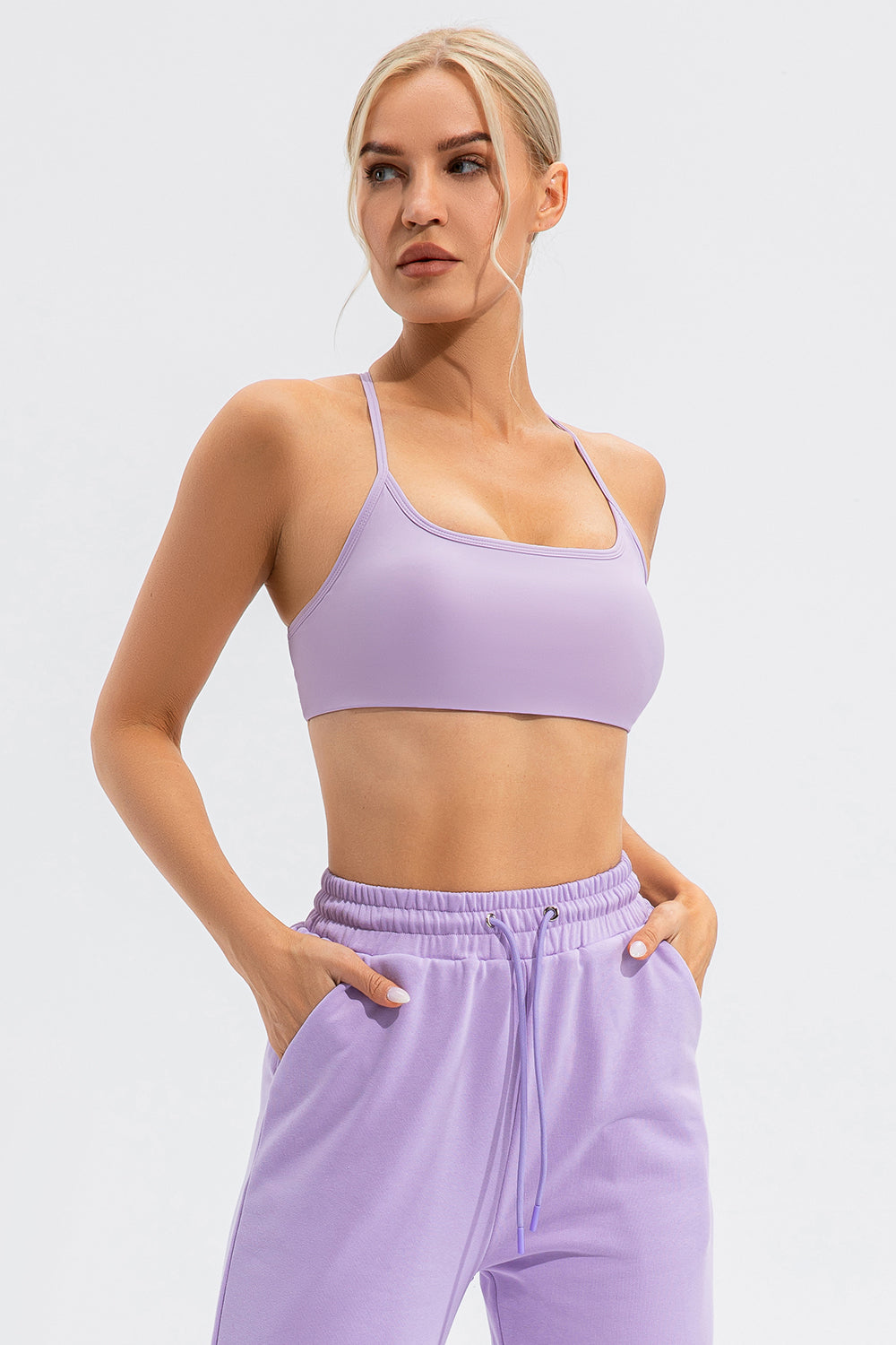Crisscross Spaghetti Strap Active Cami 