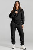 Quarter Zip Top and Drawstring Pants Active Set 