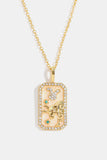 Rhinestone Constellation Pendant Copper Necklace 