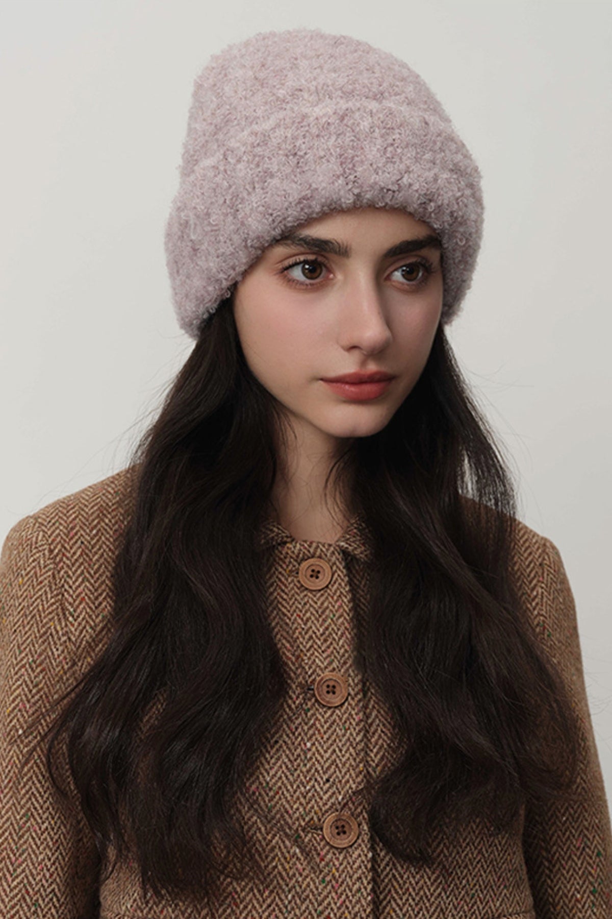Solid Color Thermal Knit Hat 