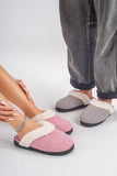 Thermal Faux Fur Round Toe Slippers 