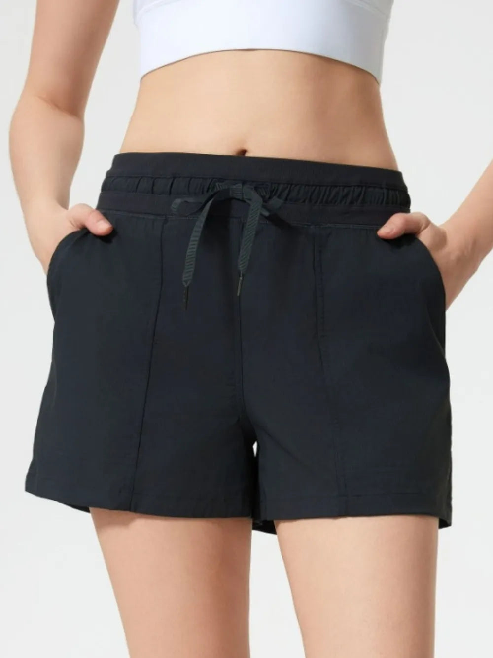Millennia Drawstring Active Shorts with Pockets 
