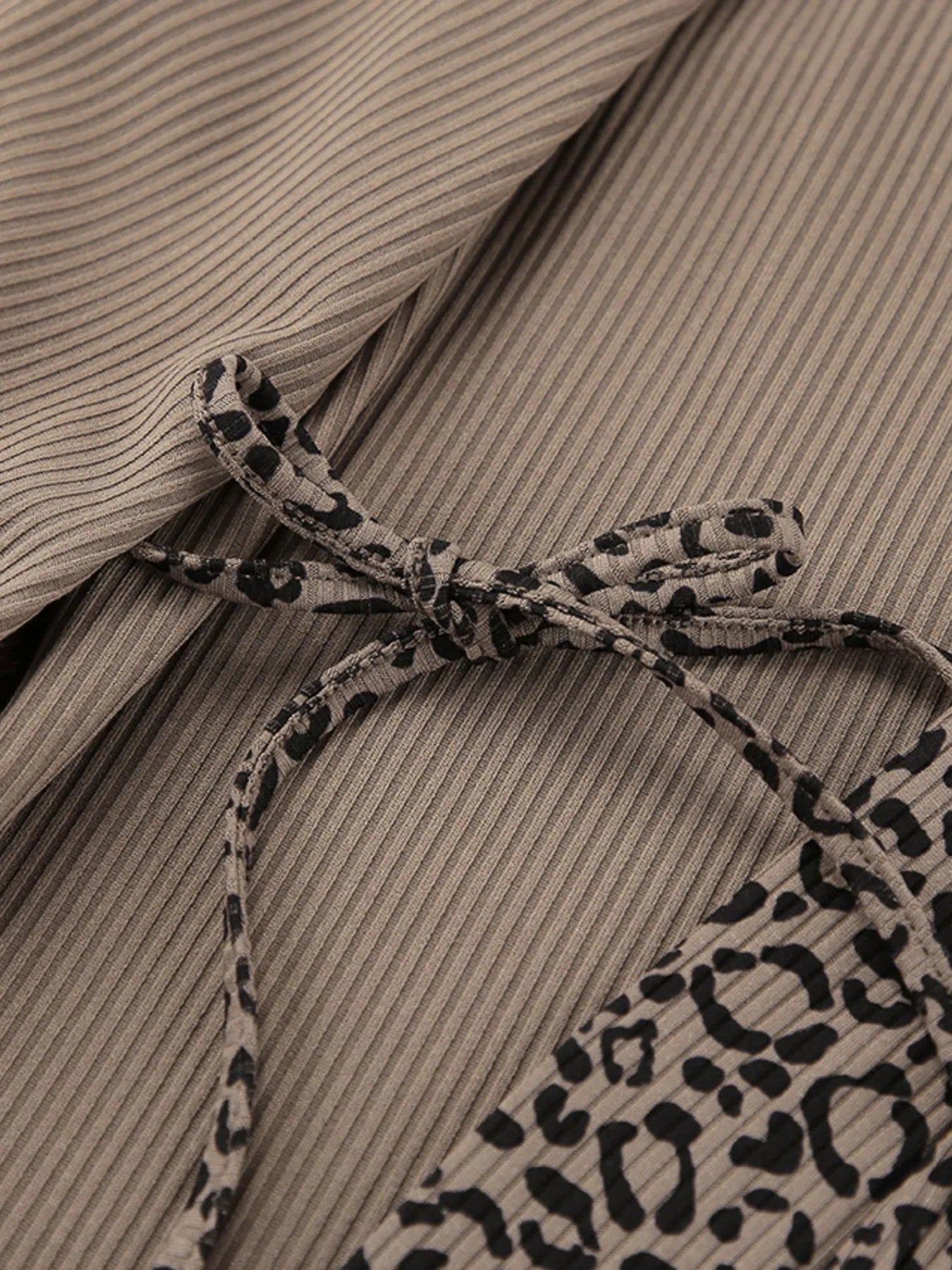 Leopard Cami Cardigan and Shorts 3-Piece Set Lingerie & Nightwear