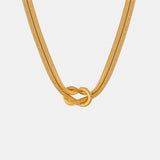 Titanium Steel Knot Necklace 