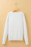 HELLO PUMPKIN Round Neck Long Sleeve Sweater 