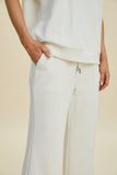 Double Take Full Size Pearl Detail Round Neck Top and Pants Set 