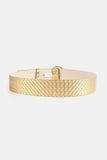 PU Leather Circle Shape Buckle Belt 