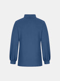 Full Size Mock Neck Long Sleeve T-Shirt 