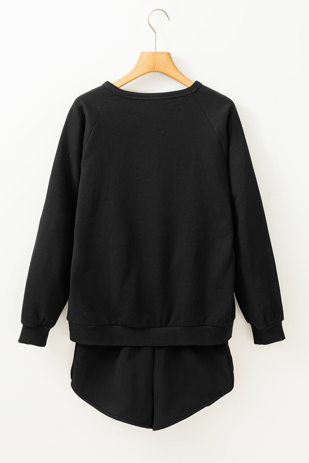 Beau Blue Striped Accent Pullover and Shorts Two Piece Casual Set Two Piece Sets/Short Sets