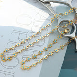 Titanium Steel Drip Oil Flower Bracelet 