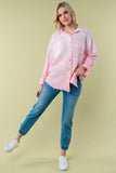 White Birch Full Size Long Sleeve Tie Dye Shirt 
