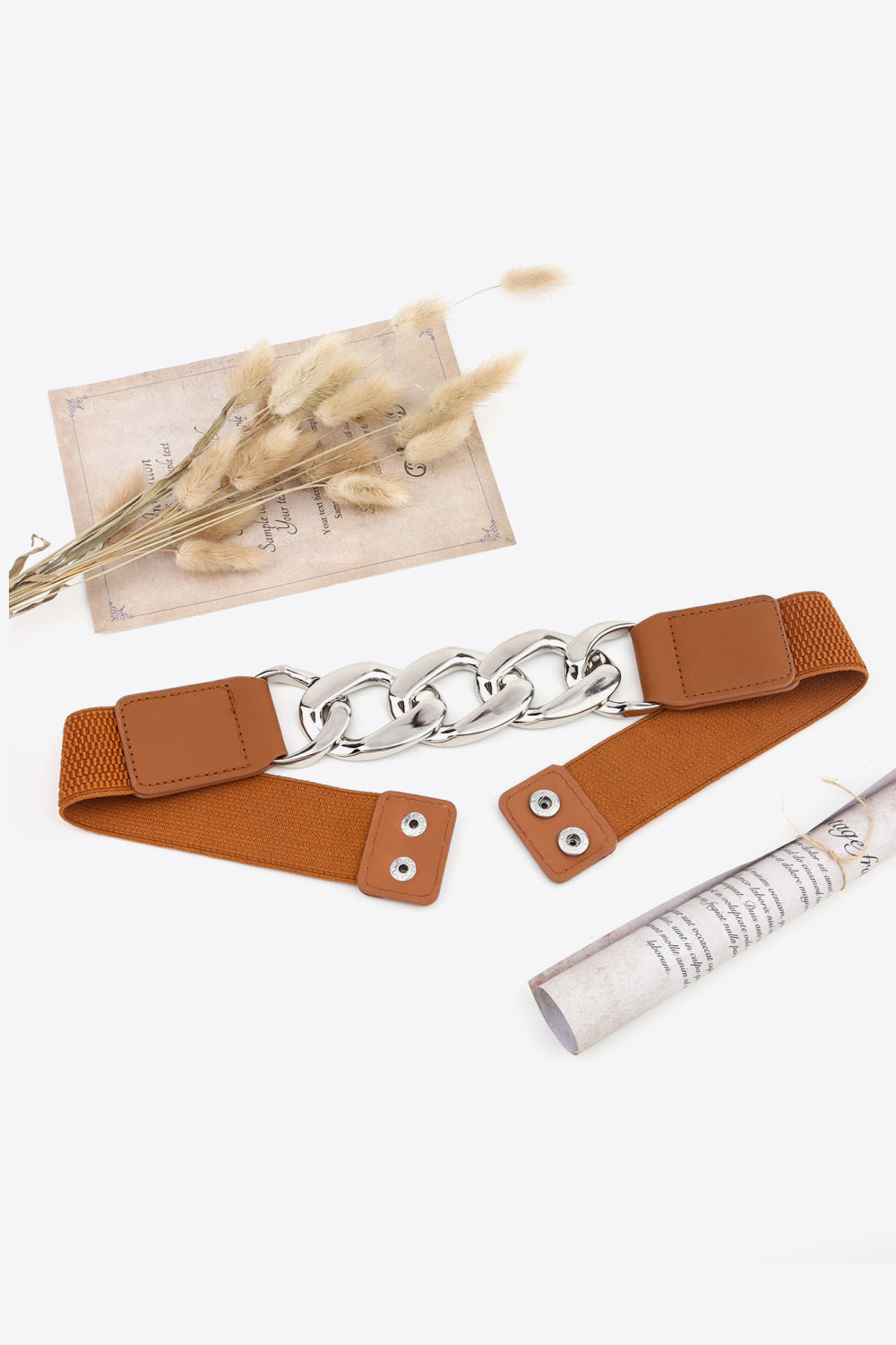 Chain Detail Elastic Belt 