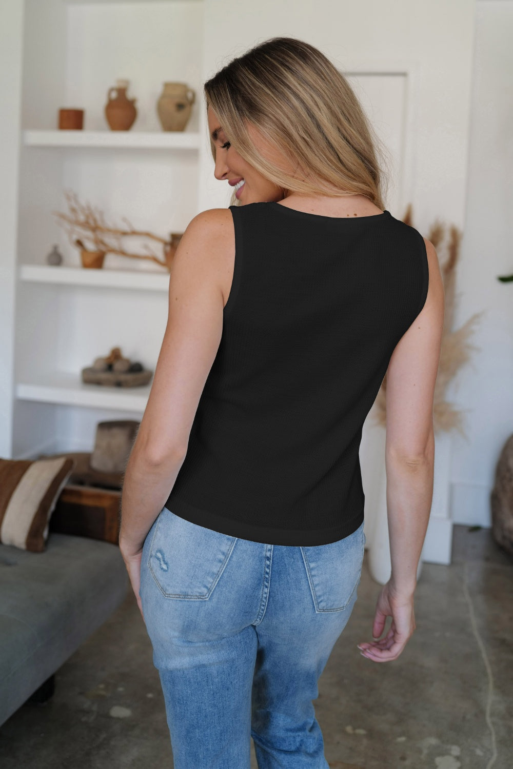 FAM-FAM Scoop Neck Wide Strap Tank 