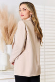 Devine Shawl Collar Long Sleeve Blazer 