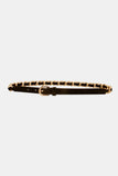 PU Chain Skinny Belt 