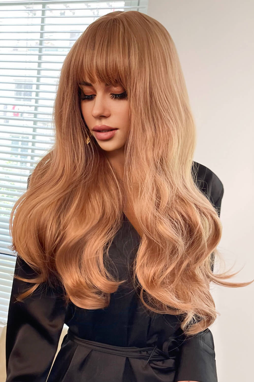 Natural Wave Full Machine Synthetic Wigs 26" 