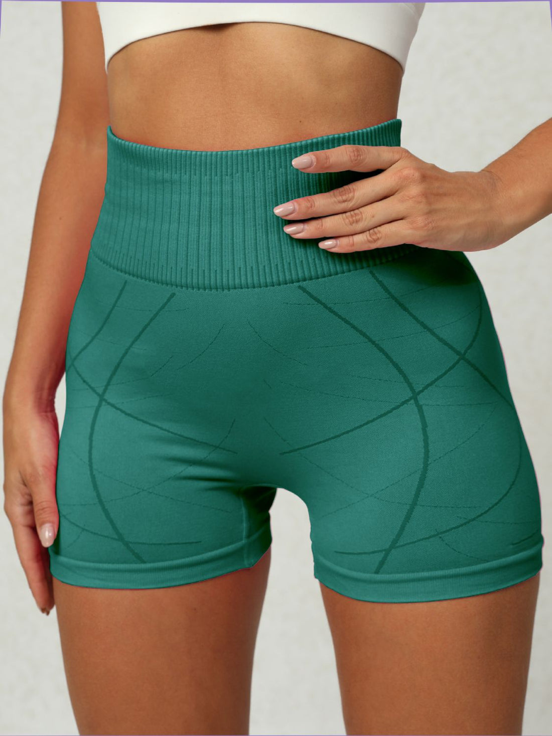 High Waist Active Shorts 