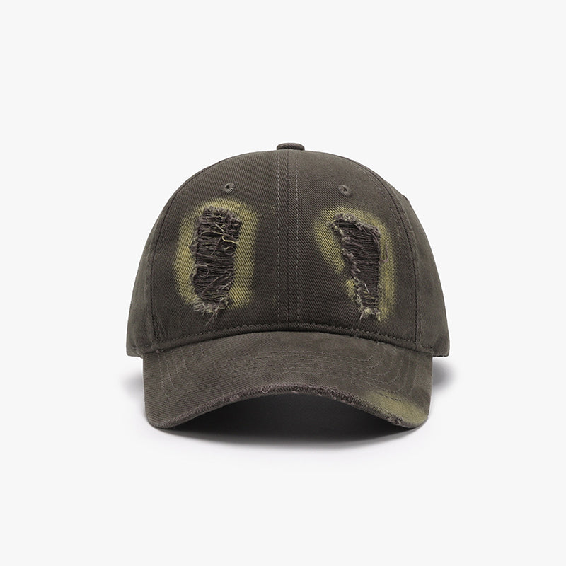 Distressed Cotton Baseball Cap 