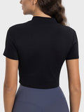 Millennia Quarter Zip Short Sleeve Active T-Shirt 