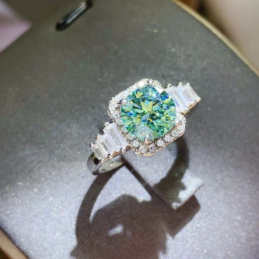 3 Carat Moissanite 925 Sterling Silver Ring 