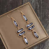 Alloy Colourful Stone Earrings 