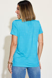 Basic Bae Full Size V-Neck High-Low T-Shirt 