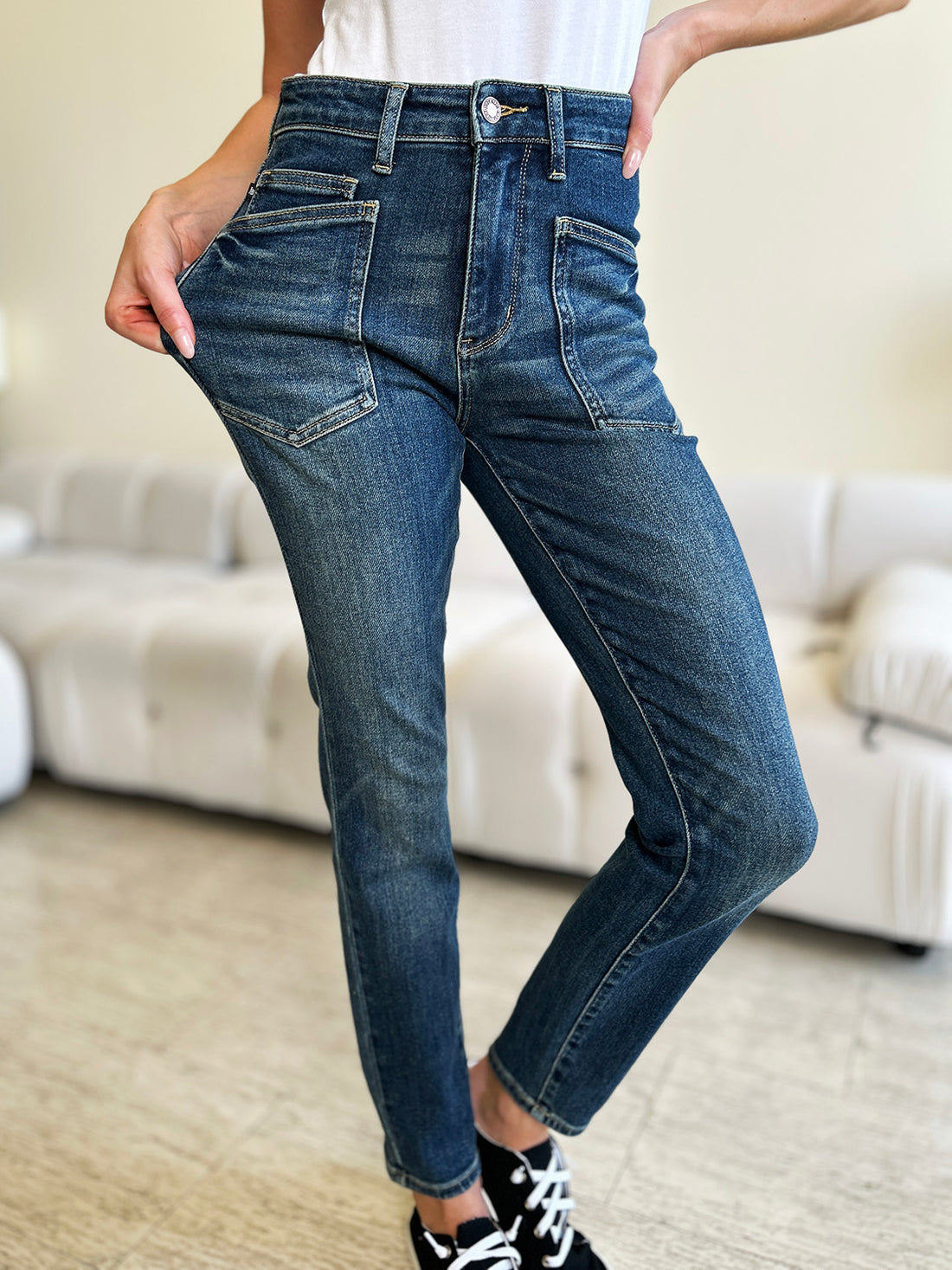 Judy Blue Full Size High Waist Skinny Jeans 