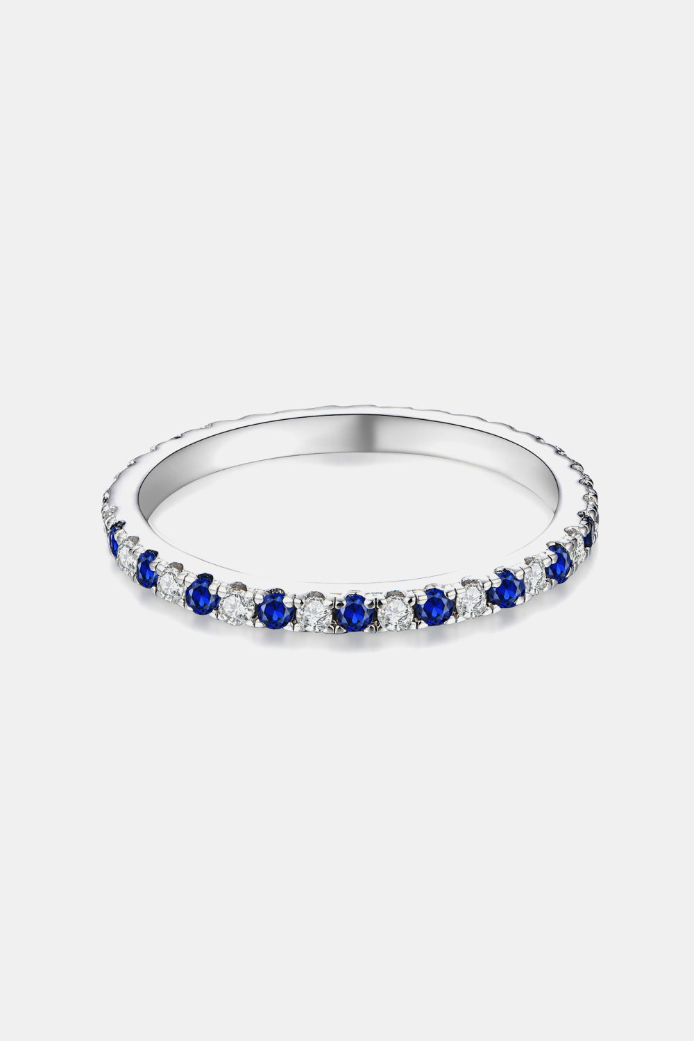 Moissanite Lab-Grown Sapphire Rings 