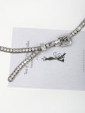 Rhinestone Metal Belt 
